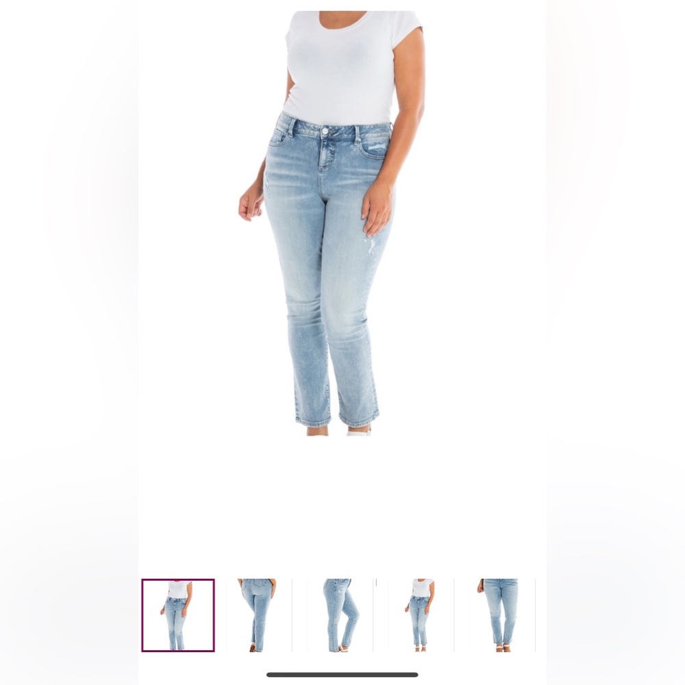 NWT Slink Jeans Cropped size 18 blue